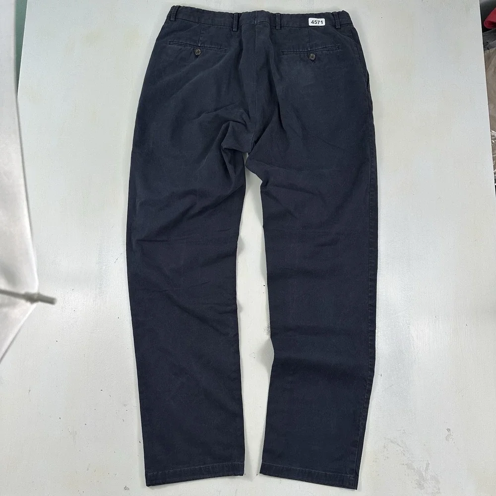 Polo Ralph Lauren Men's Navy Blue Pants 34x33 Chino Stretch Straight‎ Classic